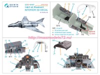 QDS+48487   3D Декаль интерьера для F-4C Phantom II (Academy) (малая версия) (с 3D-печатными деталями) (attach3 85128)